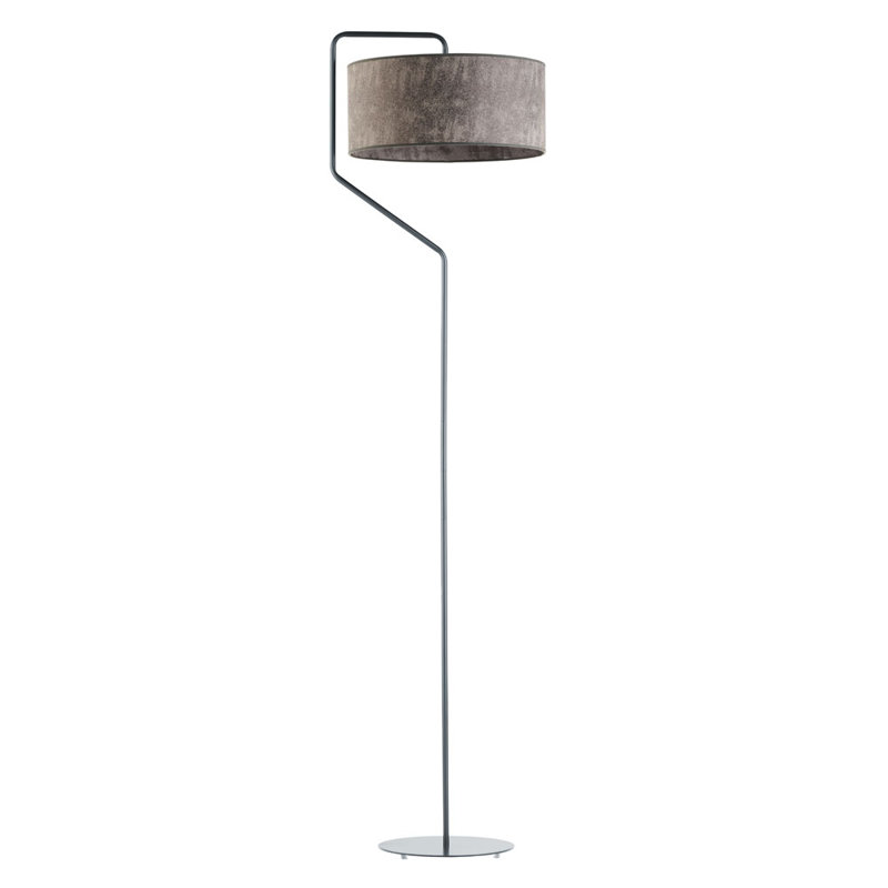 Eleanore 156cm Traditional Floor Lamp, Grey Melange