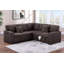 Coussin de salon modulaire réversible de style moderne avec rangement escamotable 3 pièces