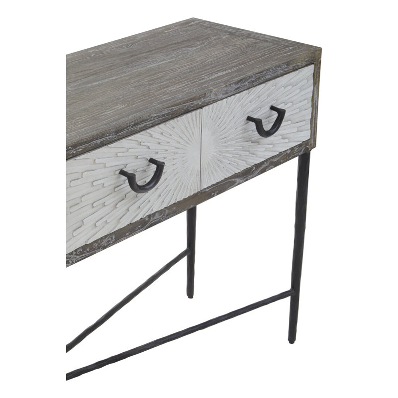 170cm Solid Wood Top Console Table