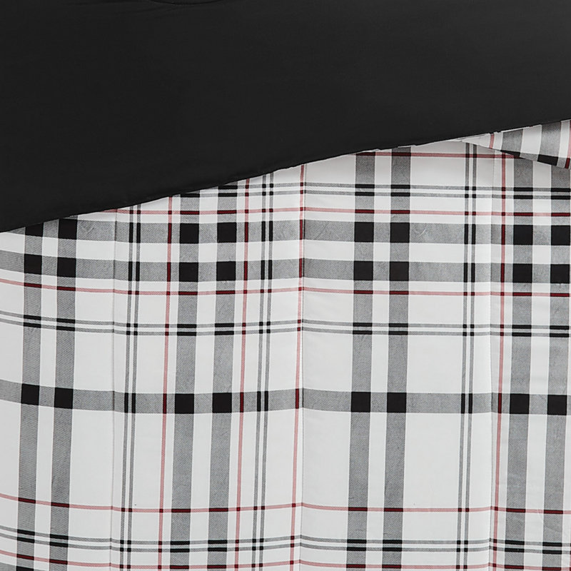 London Fog Charlotte Plaid Comforter Set, Full Comforter + 2 Standard Shams