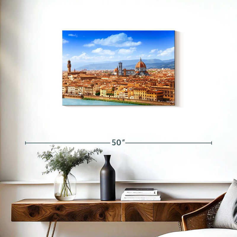 Nicci matin à Florence, H 20 po x l 30 po