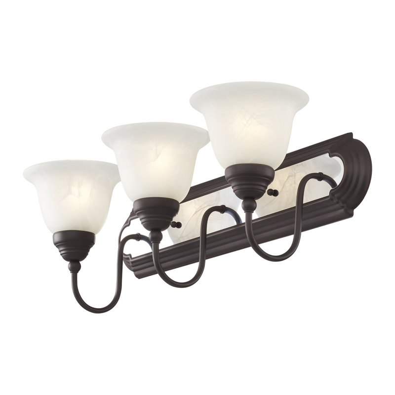Belmont 3 - Light Dimmable Vanity Light, Bronze/Chrome