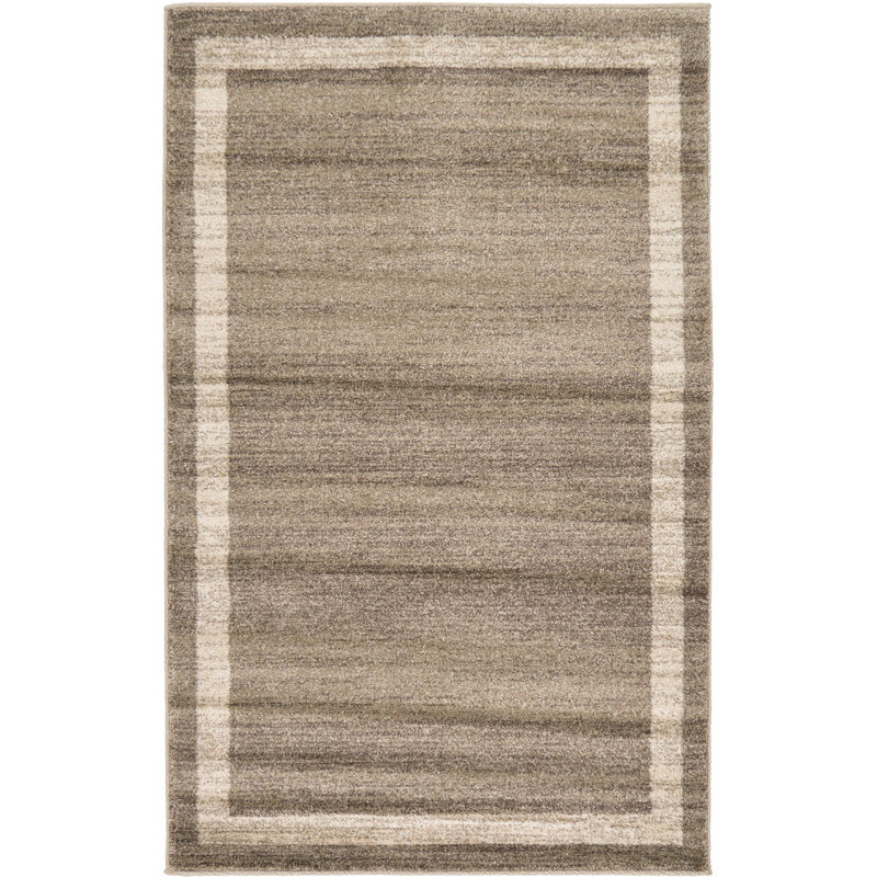 Merrie Light Brown/Ivory Rug, Rectangle 99 x 160cm