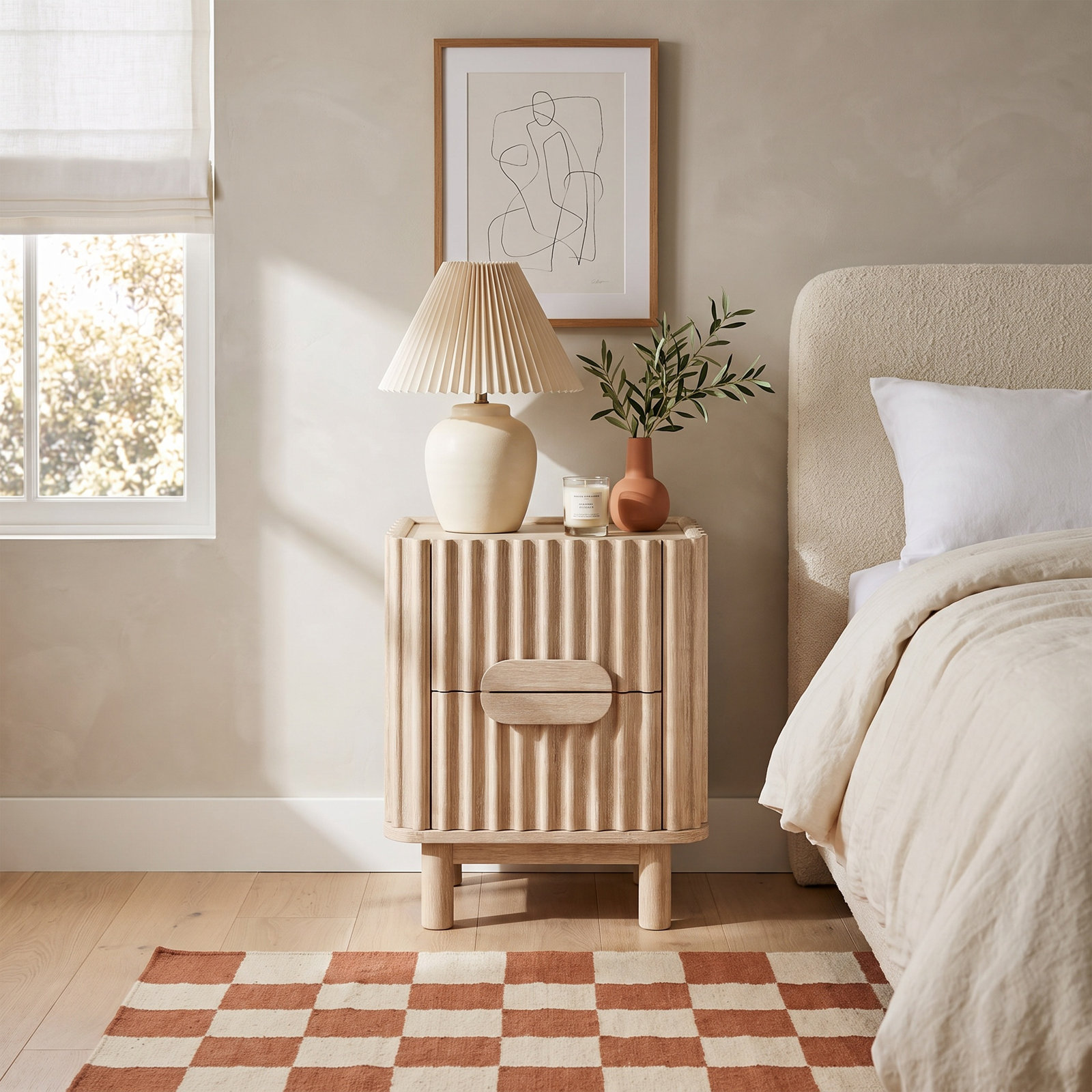 Cleodora Acacia Nightstand