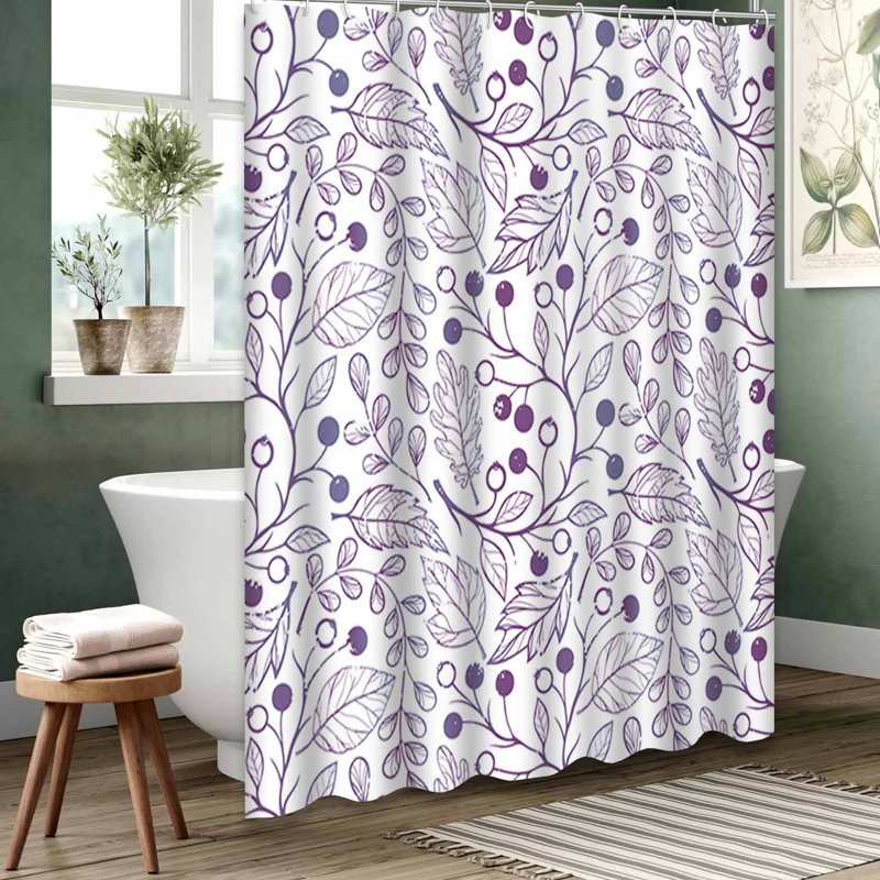 Rideau de douche transparent transparent, rideaux de douche pour la salle de bain avec 12 crochets, 72" L x 78" W