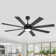 Veliz 65" Large Ceiling Fan with Light Kit and Remote Control, 6 Speeds DC Reversible Motor, 3 Color Lights, Timer, 8 Plywood Blades, 6''/20'' Downrods, for Indoor/Covered Outdoor Use