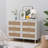 Storage Cabinet, Rattan, 31", Rattan Drawer Storage Cabinet, 43.6-Drawers