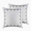 Housse de couette en chenille de coton très grand / très grand - imprimé, couvre-oreillers à ouverture superposée