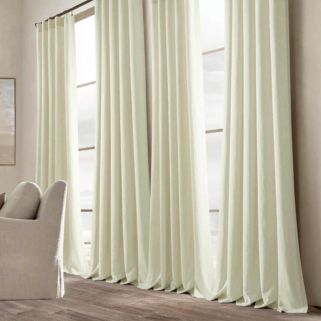 Belgian Flax Curtain Lush Decor Curtain 