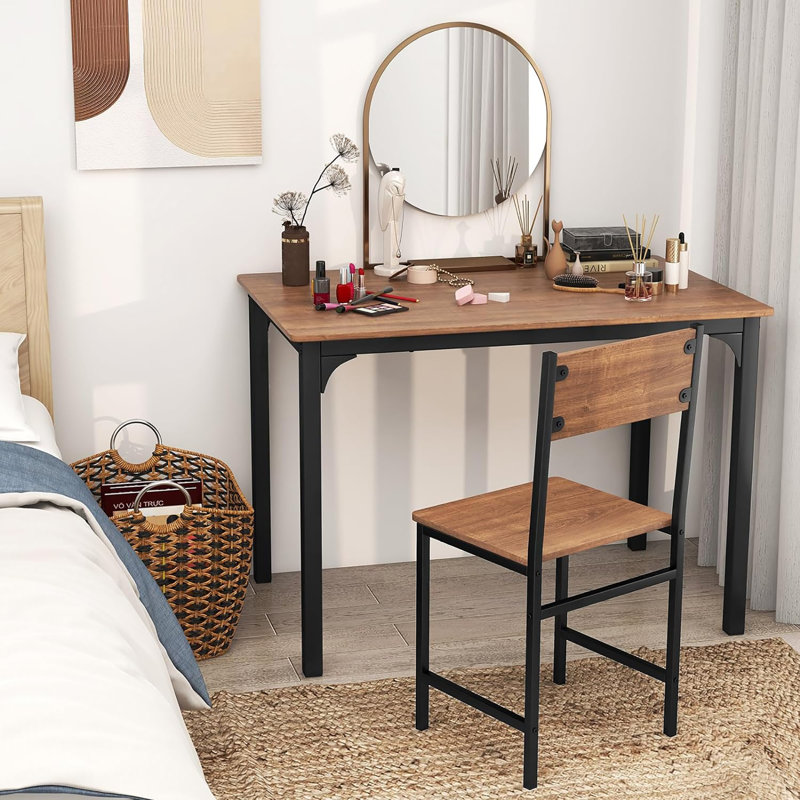 Ensemble repas pour 4 personnes Moorhead, Brun, Brun / noir