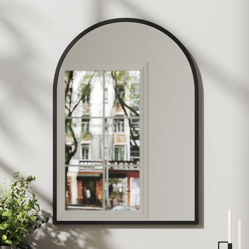 Aluminum Alloy Arch Mirror, 70 cm H x 50 cm W