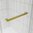 Catalyst 56"- 60" W x 76" H Double Sliding Frameless Shower Door in Brushed Gold with 3/8" Clear Glass-96391523