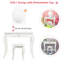 Ensemble coiffeuse et miroir pour enfants Millinggeville-740426372