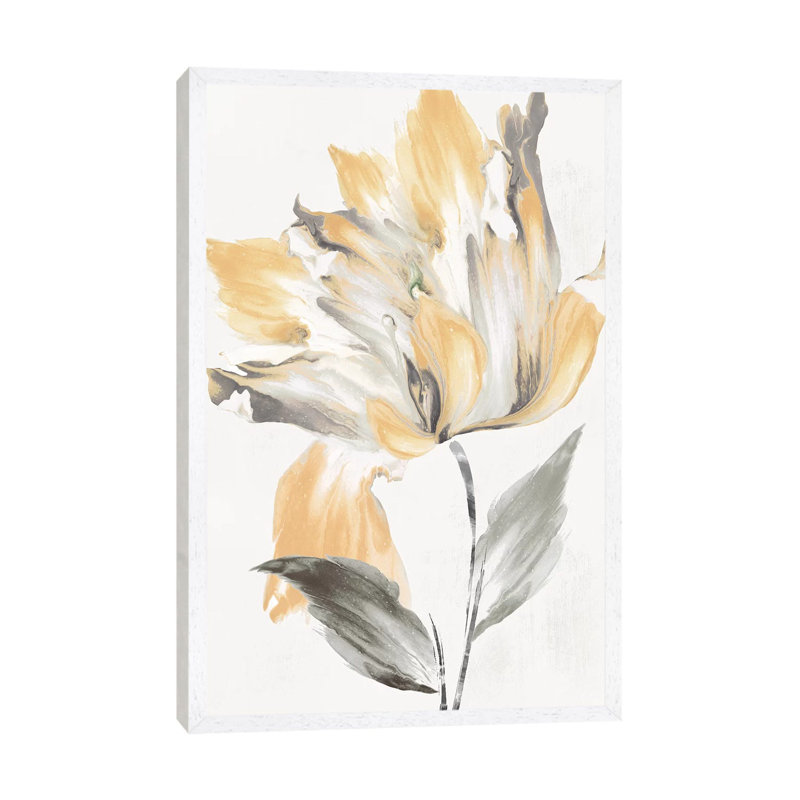 Igniting Love II by Eva Watts - Painting on Canvas, 66.04cm H x 45.72cm W x 3.81cm D, White Framed