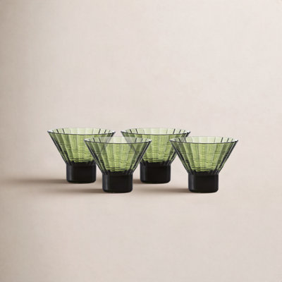 Ribbed Martini Glass