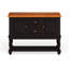 Mobilier de salle à manger en bois massif noir et chêne antique