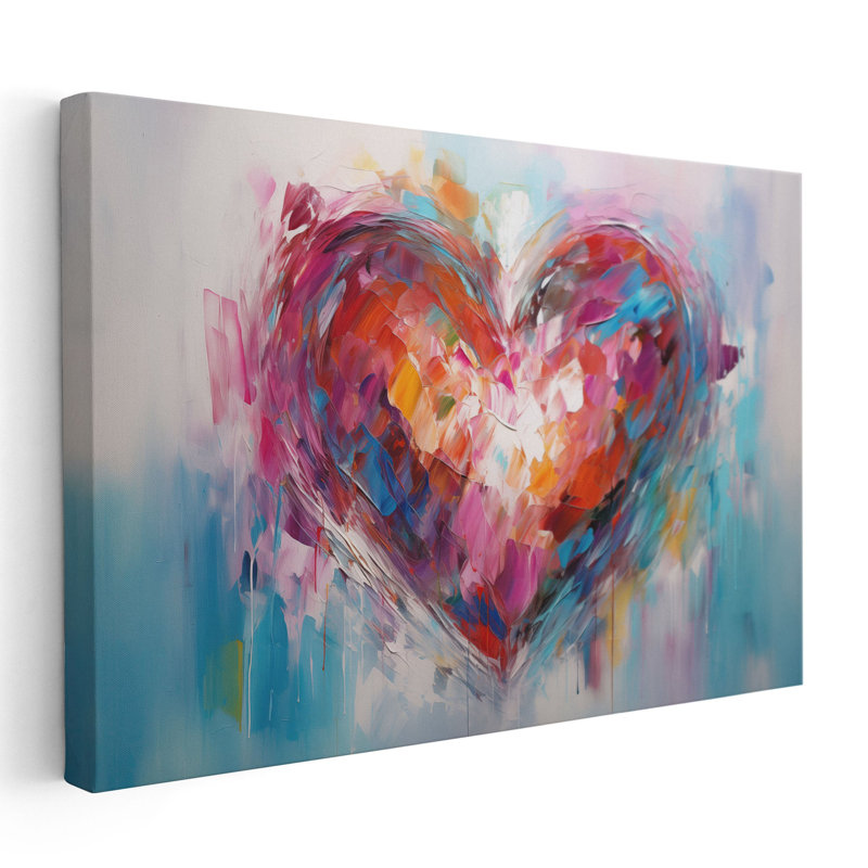 Art mural symphonique chromatique, Cadre flottant brun, H 32 po x l 48 po x P 1,25 po