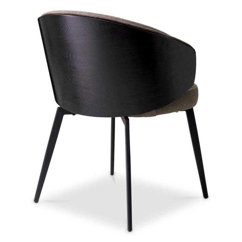 Camerota Upholstered Arm Chair, Gray/Black