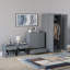 Tayce 4 Piece Bedroom Set (1 Drawer Bedside Cabinet X2, 5 Drawer Chest, 2 Door Wardrobe)-1952818559