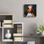  «Chef Wouf» par Sean Parnell, art mural en verre acrylique, 12 po x 12 po