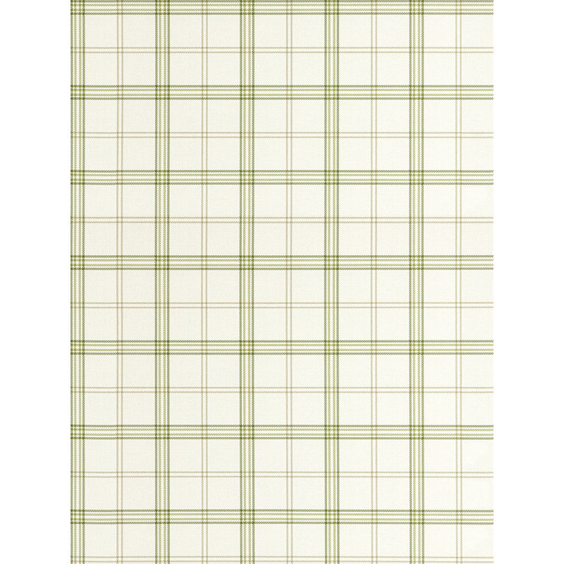 Ezra Plaid Wallcovering, Olive