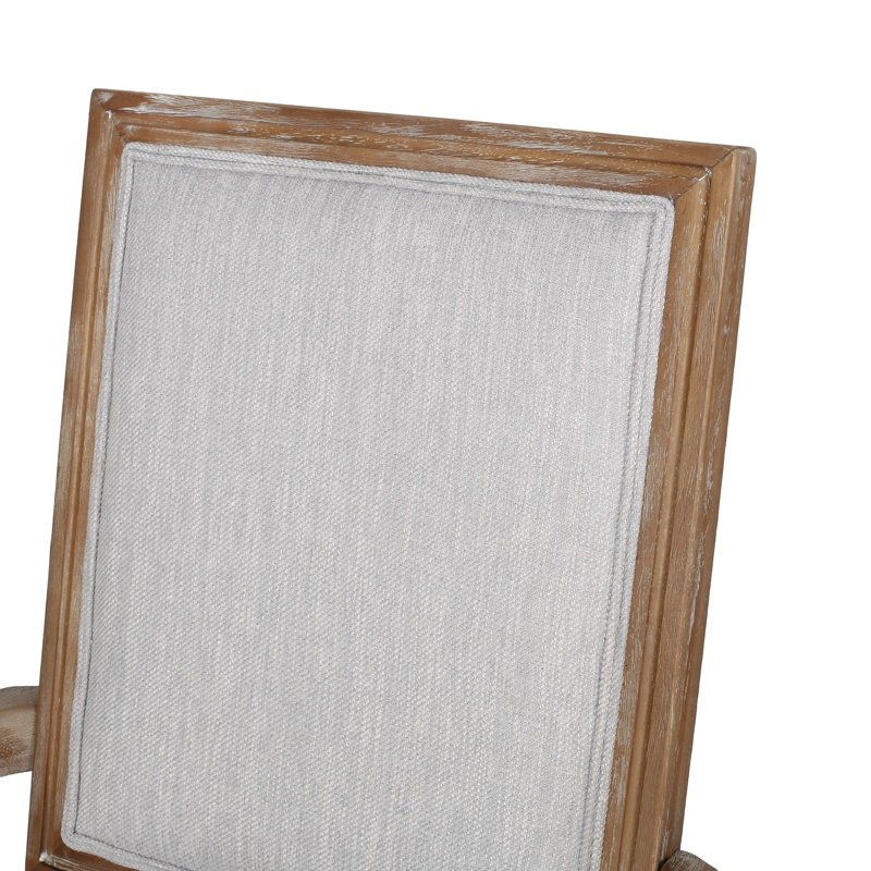 Ethynn 19.5'' H Upholstered Armchair, Light Gray, Natural