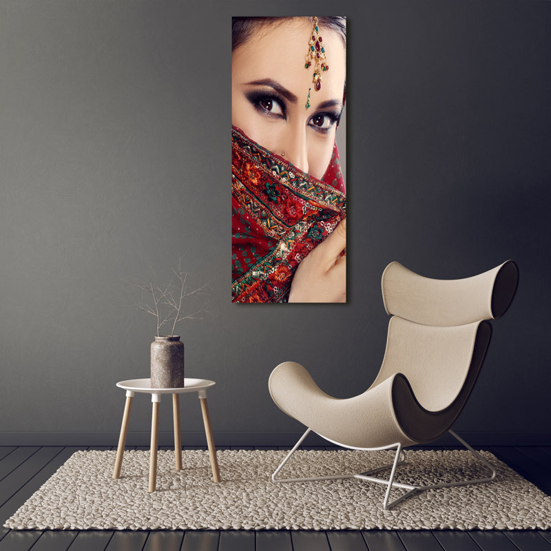 Indian Woman - Wrapped Canvas Print