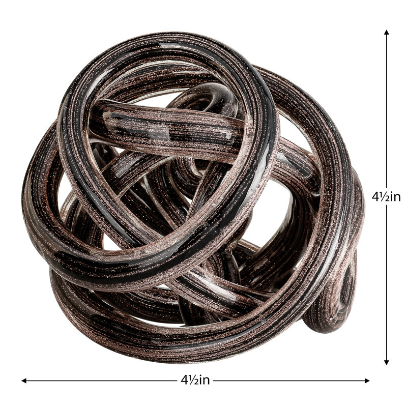 Flocon noir et or 3 po, Or flocon noir, H 4,5 po x l 4,5 po x P 4,5 po