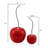 Ashtynn Red and Silver Aluminum Tabletop Sculpture-190469771