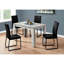 Table de salle à manger rectangulaire de 48 po de style récupéré gris, contemporaine, pouvant accueillir jusqu'à 4 personnes