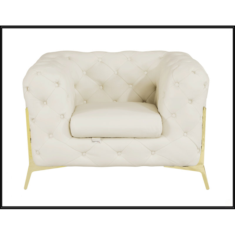 Global United 100% Top Grain Italian Leather Chair