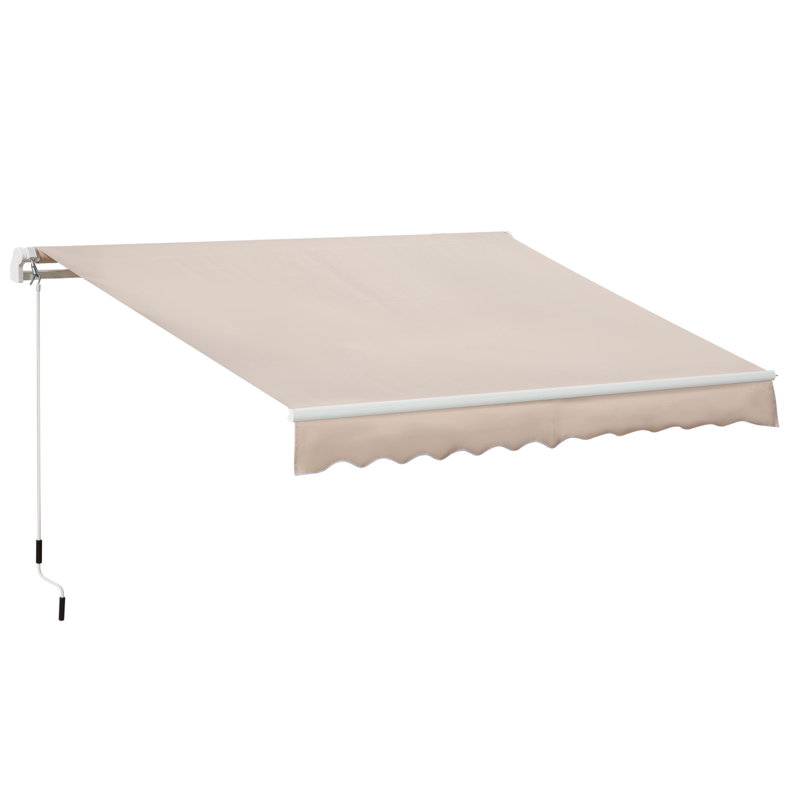 Dongguan Xiyite Trading Co., Ltd. 295cm W x 200cm D Polyester Cover Retractable Door / Window Awning, Beige