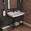 Lavabo de salle de bain console Fireclay-119167068-49500074