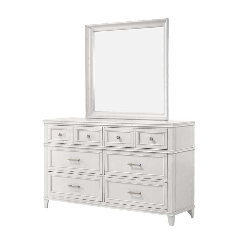 Commode 6 tiroirs Abbate, Blanc