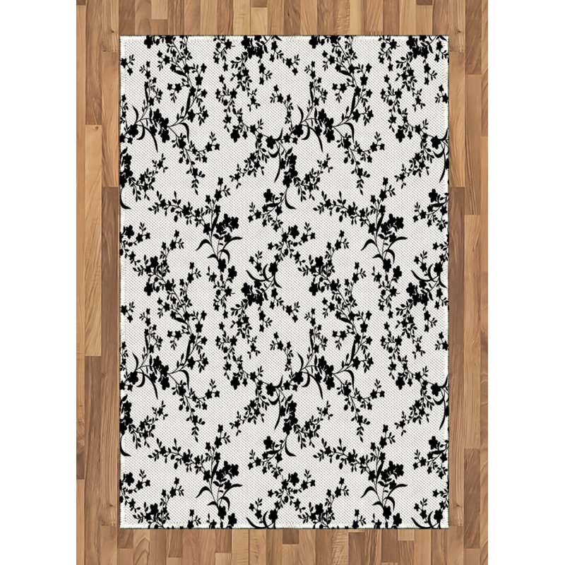 Rehoboth Floral Hand Woven Area Rug, Rectangle 120 x 180cm