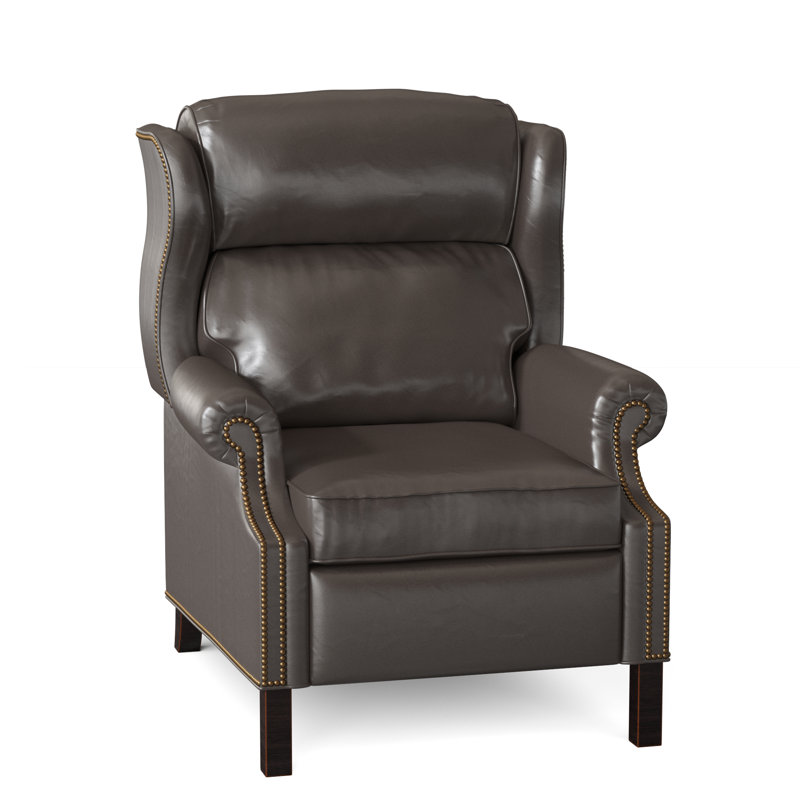 Fauteuil inclinable Chippendale, Cuir véritable Outsider Raven, Plantation, Français naturel No 9