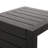 Modern Matte Black Side Table Made Of Aluminum Alloy With Structure, Shade For Outdoor