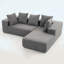 Élégant canapé modulaire avec coussins moelleux, canapé modulaire confortable pour le salon-1869064022