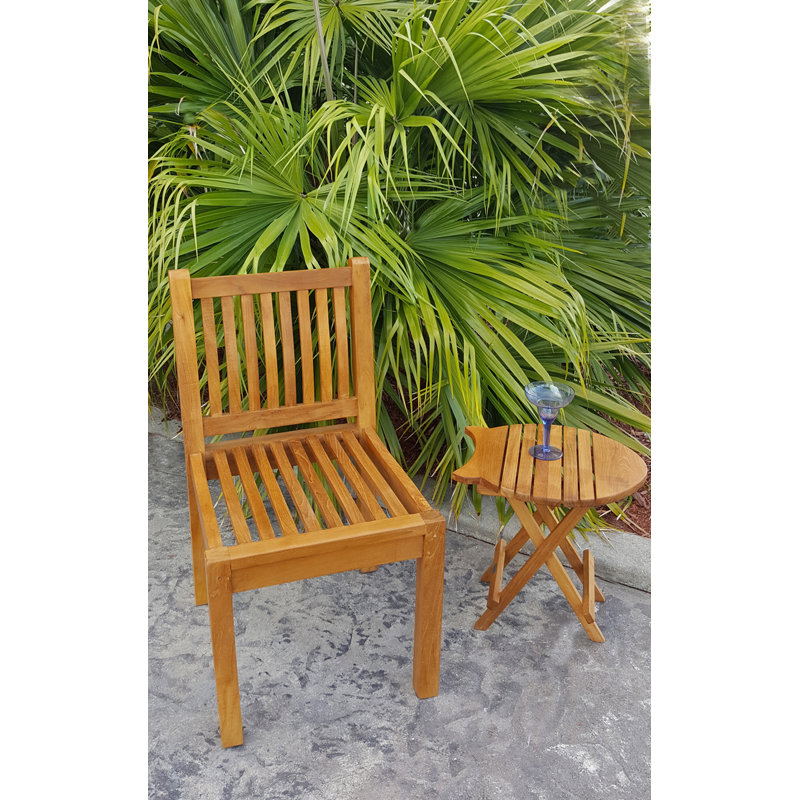 Catriona Outdoor Teak Dining Side Chair
