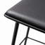 Tabouret de comptoir en plastique AGata, noir-423887932