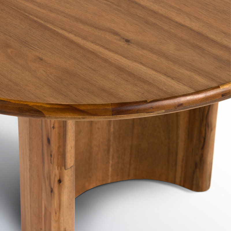Paden Dining Table, 30" H x 94" W x 42" D, Seasoned Brown Acacia
