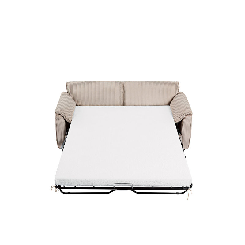Sleeper Sofa Bed Comfy Pull Out Futon Couch Bed Recliner Sofa, Brown