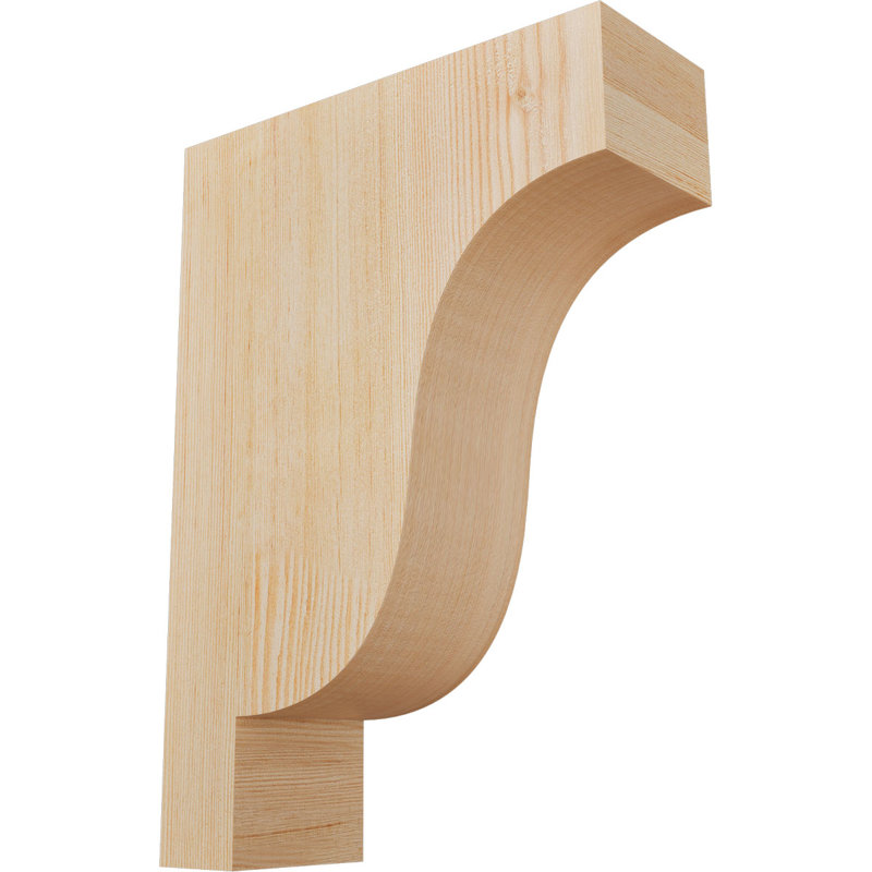 Newport Corbel, H 14 po x l 3,5 po x P 10 po, Sapin de Douglas, Lisse