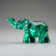 Astro Gallery Of Gems Genuine Polished Malachite Elephant Carving (131. 