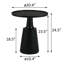 Table de bout ronde 24,5 po Granit-672199647-672199584