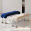 Banc rembourré en acier inoxydable Modern-823483752