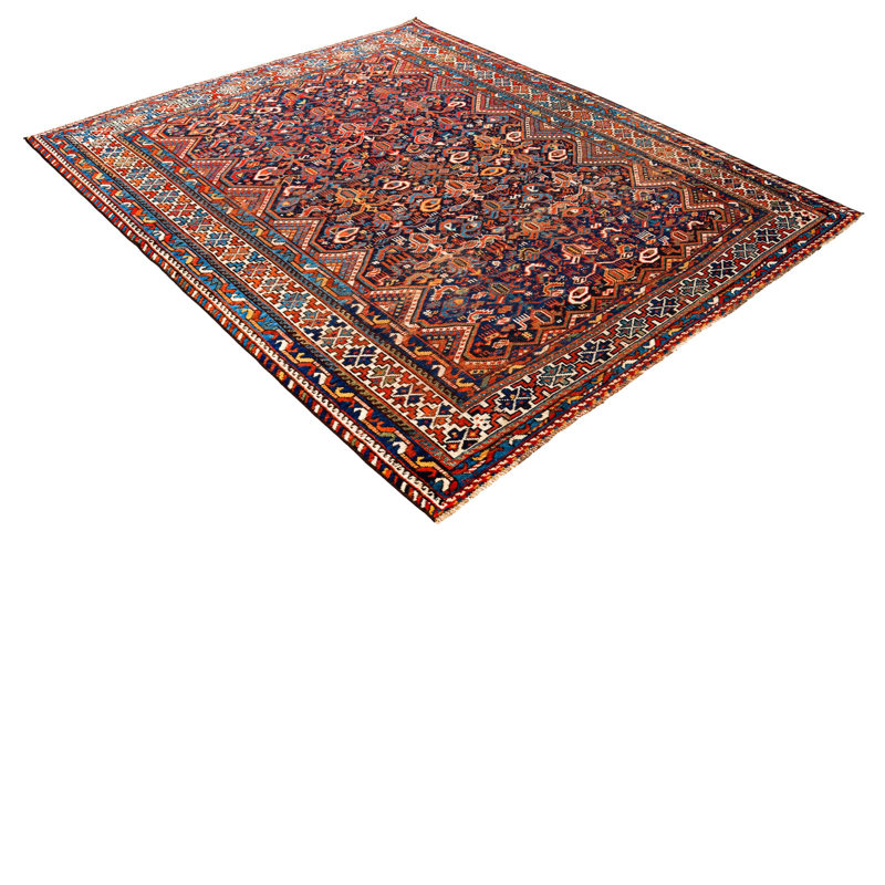 One-of-a-Kind 5'6″ X 6′6″ 1990s Wool Area Rug in Brown