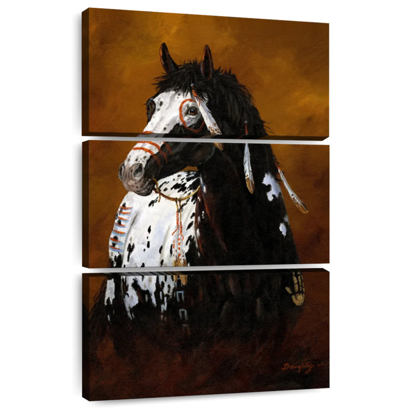 Poney de guerre Brampt Sioux, H 32 po x l 20 po
