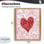 «Red Leafy Heart» sur cadre flottant rose, design par Cindy Jacobs-1434741940-1434741947