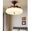 Lustre en fer de style français rétro avec éclairage tricolore réglable